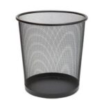 BY ORDER OFFICE TRASH BIN BASKET 27X23CM WIRE BLACK VIOSARP