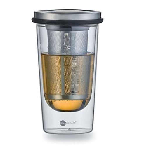 GLA-ZWI-116576.jpg HOT AND COOL JENAER TEA SET PRIMO INSULATED GLASS 35CL ZWIESEL GERMANY - Image 1