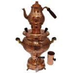 BY ORDER CHISEL ENGRAVED COPPER SAMOVAR 4 Lt