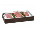 BUFFET TREND COOLING TRAY G/N 1/1 INOX WOOD SOLID BEECH BLACK GARIBALDI