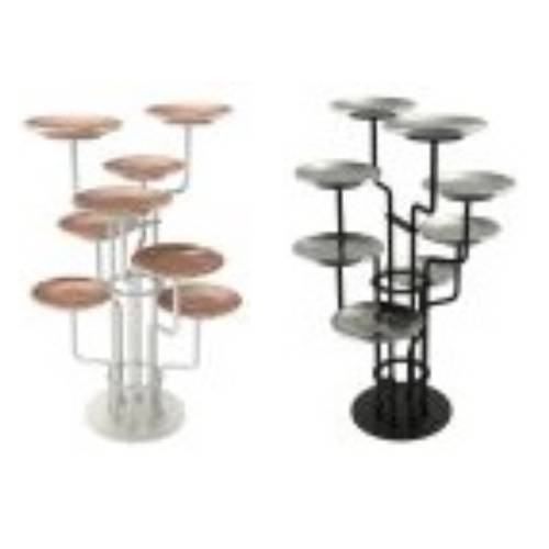 BUF-MYG-SC-12-37-SR0242-T.jpg BY ORDER PETIT FOURS STAND COPPER GLASS 26X34.5CM UNIQUE - Image 1