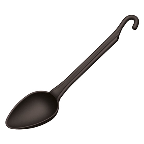 BUF-PAD-12986-01.jpg BUFFED SPOON SHORT BLACK PLASTIC PA 23CM PADERNO - Image 1