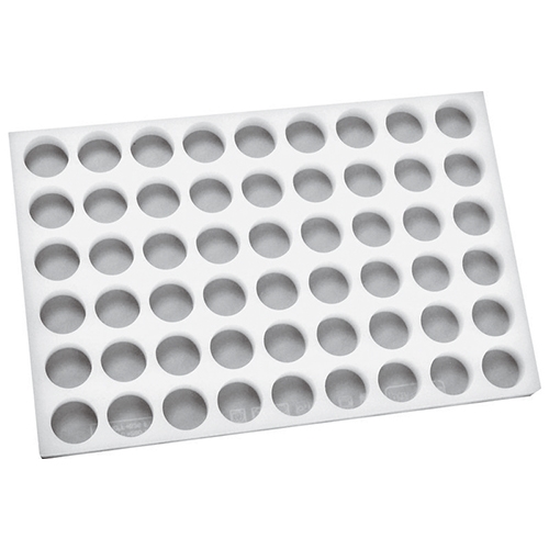 PBP-PAD-47783-01.jpg BY ORDER PASTRY SILICONE MOLD 29X19CM CHOCOFLEX ROUND 54 POSITIONS 2.6X1.4CM PADERNO - Image 1