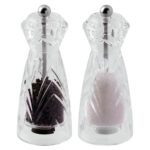 BY ORDER DUO PEPPER AND SALT SET MILL ACRYLIC 16CM PADERNO ITALY
