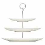 BY ORDER PURITY ETAGERE FLAT COUP THREE TIER 27X32.5CM BAUSCHER GERMANY