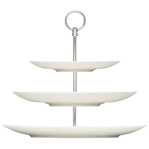 BUF-BAU-697306.jpg BY ORDER PURITY ETAGERE FLAT COUP THREE TIER 27X32.5CM BAUSCHER GERMANY - Image 1