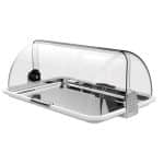 BY ORDER BUFFET TRAY WITH ROLL TOP COVER 46.5X31.5X19.5CM PLASTIC CLEAR BIESSE ITALY