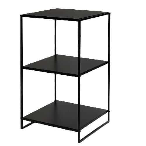 BUF-ESP-AST845.jpg BUFFET METAL STAND BLACK 3 SHELF 32X30X66CM ESPIEL - Image 1