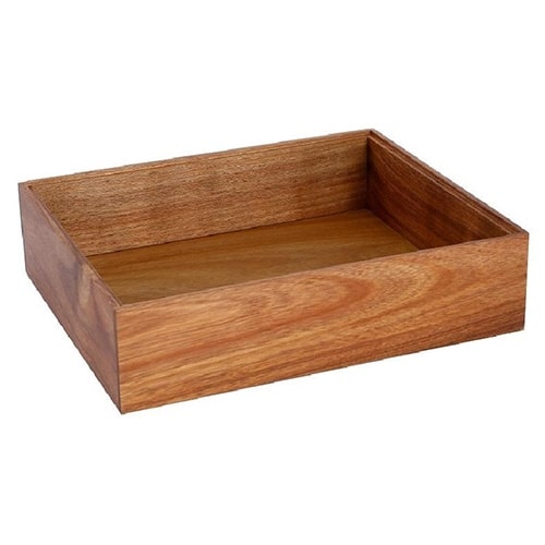 BUF-ESP-BUK105.jpg BY ORDER BUFFET ACACIA STACKABLE TRAY BOX GN 1/2X8.5CM ESPIEL - Image 1