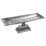 BY ORDER TRAY WITH BASE RECTANGULAR ALUMINIUM 45X15X8CM ESPIEL