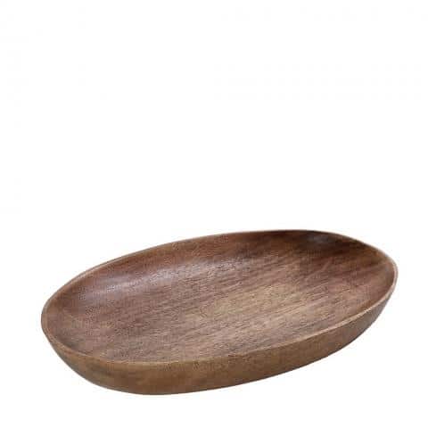 BUF-ESP-GPA116.jpg WOOD MANGO TRAY OVAL 33X20CM ESPIEL - Image 1