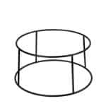 BUFFET ADVANCED WIRE BASE METAL BLACK ROUND 24-22X12CM ESPIEL