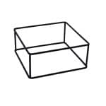 BUFFET ADVANCED WIRE BASE METAL BLACK SQUARE 18X10CM ESPIEL
