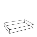 BUFFET ADVANCED WIRE BASE METAL BLACK RECTANGULAR 32.5X26.5X8CM ESPIEL