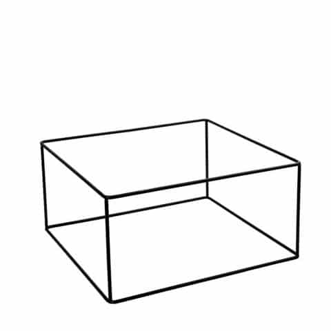 BUF-ESP-HOT1515.jpg BUFFET ADVANCED WIRE BASE METAL BLACK RECTANGULAR 32.5X26.5X16CM ESPIEL - Image 1
