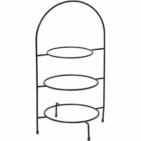 BUF-ESP-HOT3657.jpg METAL STAND THREE SHELF 51CM BLACK ESPIEL - Image 1