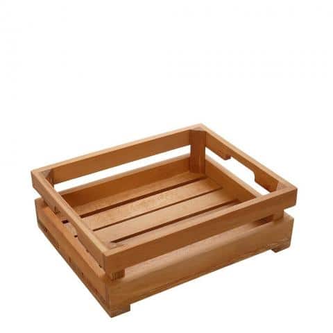 BUF-ESP-KOP203.jpg WOOD BEECH BASKET KAFASAKI G/N 1/2 32.4X26.4X10.5CM ESPIEL - Image 1
