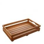 WOOD BEECH BASKET KAFASAKI G/N 1/1 53X32.4X10.5CM ESPIEL