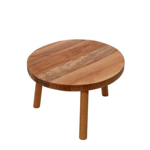 BUF-ESP-KOP213.jpg WOOD BEECH ROUND STAND 25X15CM ESPIEL - Image 1