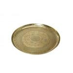PANDORA GOLD PLATTER ALUMINIUM ROUND 38CM ESPIEL