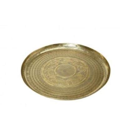 PANDORA GOLD PLATTER ALUMINIUM ROUND 38CM ESPIEL