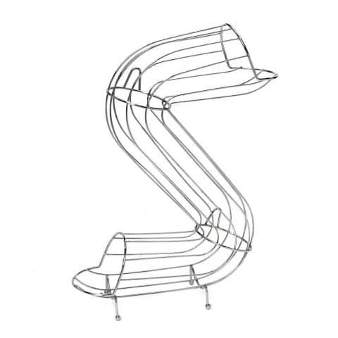 BUF-ESP-MTT137.jpg FRUIT DISPENSER S SHAPE 50CM CHROME PLATTED ESPIEL - Image 1