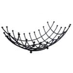 FRUIT BASKET RECTANGULAR WIRE 44.5X27X18CM BLACK PLATTED ESPIEL