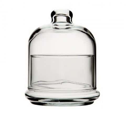BUF-ESP-SP96966.jpg BY ORDER MINI GLASS PATISSERIE DOME BASIC BOWL WITH CLOCHE 8.2X10CM 23CL ESPIEL - Image 1