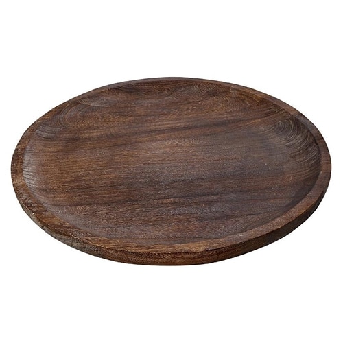 BUF-ESP-XYP410.jpg BY ORDER PAULOWNIA TRAY WOOD ROUND 55X4CM ESPIEL - Image 1