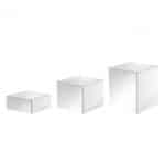 BUFFET 3D CUBES 3PCS SET COLOR PORCELAIN WHITE ACRYLIC GARIBALDI