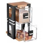 ATRAX TWO DRAWERS SHOWCASE BLACK GARIBALDI