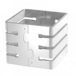 PUZZLE MULTILEVEL COLUMN 22X22X20CM WHITE GARIBALDI