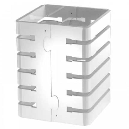 PUZZLE MULTILEVEL COLUMN 22X22X30CM WHITE GARIBALDI