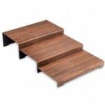 BUFFET STEP RISERS 40CM 2PCS KIT WENGE GARIBALDI