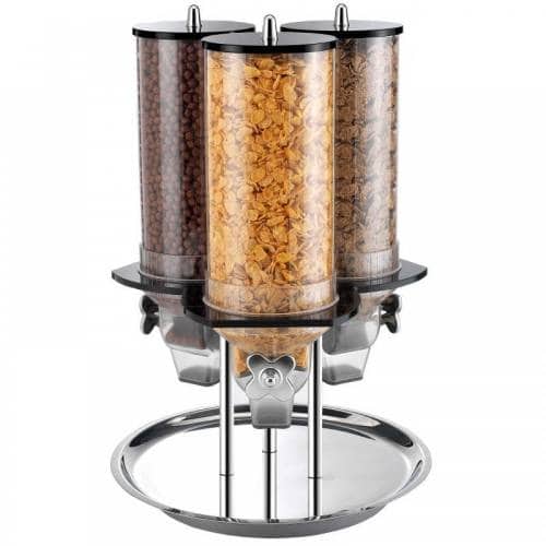 BUF-GAR-CVX04-360.jpg DISPENSER CEREAL TRINITY 3X6L GARIBALDI - Image 1