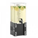 JUICE DISPENSER DELFI 6L METAL BLACK WITH ICE CUBE CRUSHED GARIBALDI
