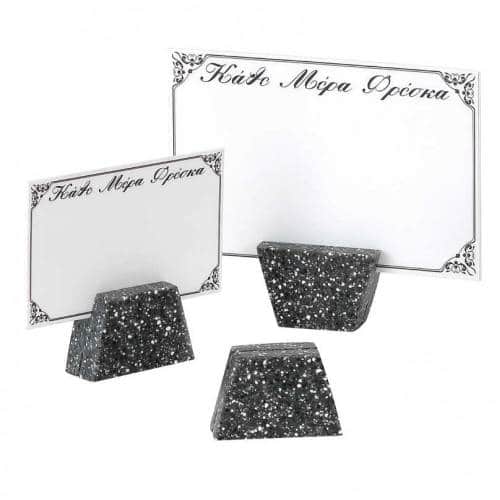 BUF-GAR-HMT03-BK.jpg BUFFET LABEL STAND GRANIT BLACK 4.5X2X3CM 1PC GARIBALDI - Image 1
