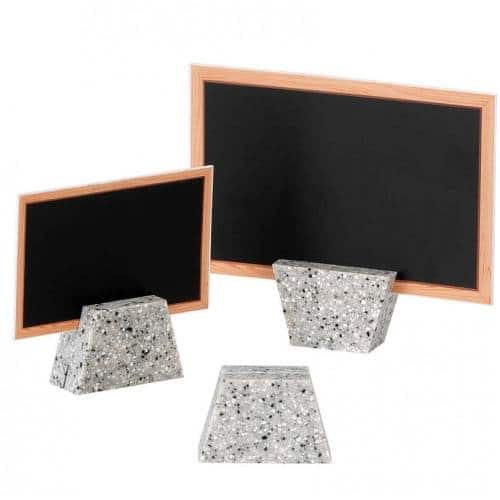 BUF-GAR-HMT03-WH.jpg BUFFET LABEL STAND GRANIT WHITE 4.5X2X3CM 1PC GARIBALDI - Image 1