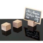 BUFFET LABEL STAND WOOD 3X3X3CM 1PC GARIBALDI