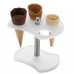 ICE CREAM PALLET CONE STAND 18X13CM ACRYLIC GARIBALDI