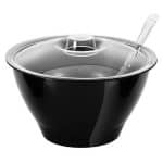 BUFFET BOWL BLACK 9L WITH CLEAR COVER GARIBALDI