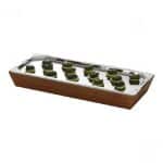 BUFFET COOLING TRAY WITH BAMBOO BASE 22.5X51CM GARIBALDI