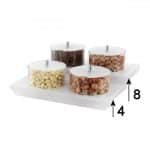 STUDIO BUFFET ORGANIZER FROST ACRYLIC HIGH BASE 2X2.5L GARIBALDI