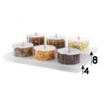 STUDIO BUFFET ORGANIZER FROST ACRYLIC HIGH BASE 3X2.5L GARIBALDI