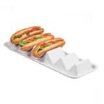 BUFFET SANDWICH TRAY WAVE DISPLAY 15X55X4CM WHITE GARIBALDI