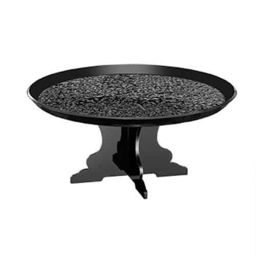 BUF-GAR-U1230-10-BK.jpg BUFFET CAKE STAND 30X10CM BLACK GARIBALDI - Image 1