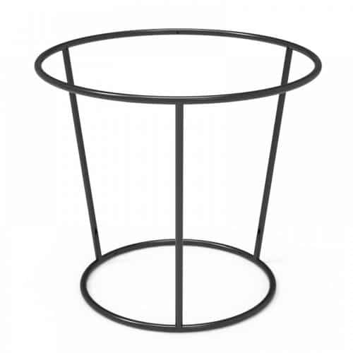 BUF-GAR-USR11-23-20BK.jpg SCAMO CONE ROUND BUFFET RISER METAL BLACK 23X20CM GARIBALDI - Image 1