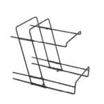 BUFFET METAL STAND FOR BASKETS DOUBLE 40X26X40CM BLACK GARIBALDI