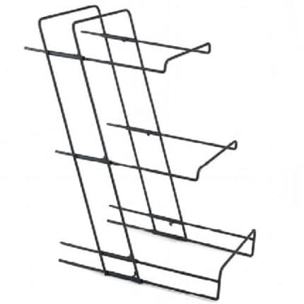 BUFFET METAL STAND FOR BASKETS TRIPLE 40X26X60CM BLACK GARIBALDI