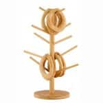 PRETZEL STAND WOOD 10HOOKS 23X54CM PREOILED FINISH GARIBALDI